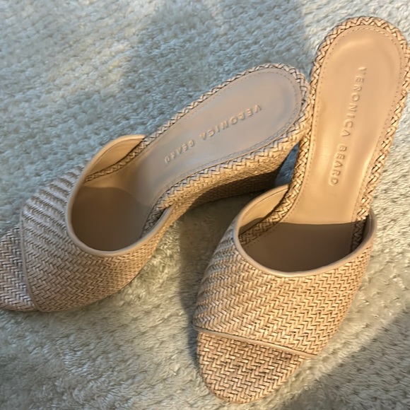 Veronica Beard Shoes - VERONICA BEARD Dalia Raffia Wedge Sandals size 8